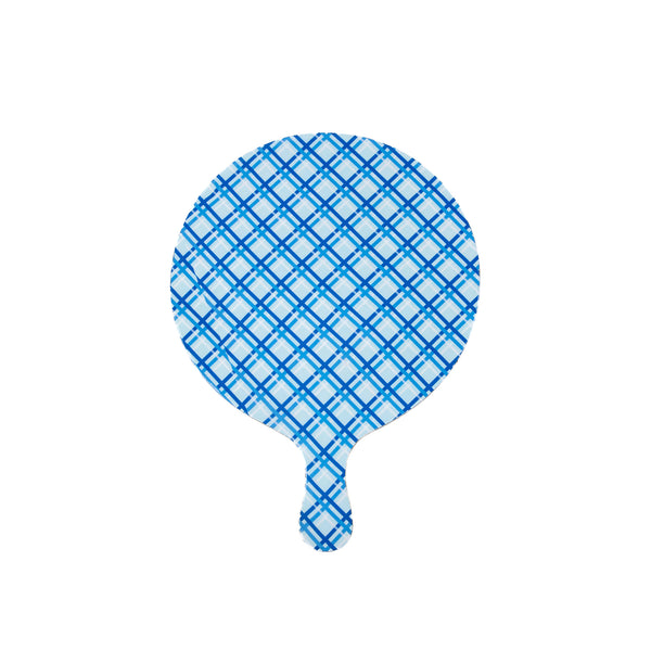 Preppy Plaid Charcuterie Board - Large - Light Blue