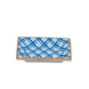 Preppy Plaid Enameled Landry Tray - Light Blue