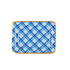 Preppy Plaid Enameled Laney Tray - Light Blue