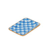 Preppy Plaid Enameled Laney Tray - Light Blue