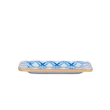 Preppy Plaid Enameled Laney Tray - Light Blue