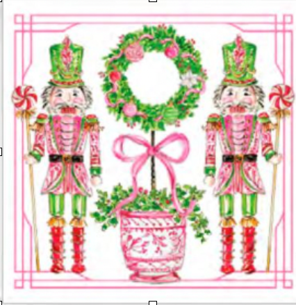 Nutcracker Topiary Ornament (4pk)