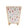 Watercolor Nutcracker Enameled Square Cachepot Planter