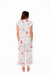 Watercolor Nutcracker Luxe Sateen Capri Pajama Set
