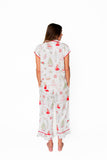 Watercolor Nutcracker Luxe Sateen Capri Pajama Set