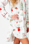 Watercolor Nutcracker Luxe Sateen Sleep Shirt