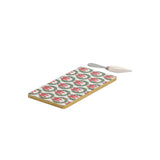 Holly Wreath Bow Amelia Cutting Board Set