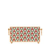 Holly Wreath Bow Enameled Rectangular Cachepot Planter 6x12