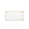 Holly Wreath Bow Enameled Rectangular Cachepot Planter 6x12