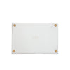 Holly Wreath Bow Enameled Oliver Tray 8x12