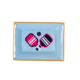 Pickleballs Enameled Landry Tray - Light Blue