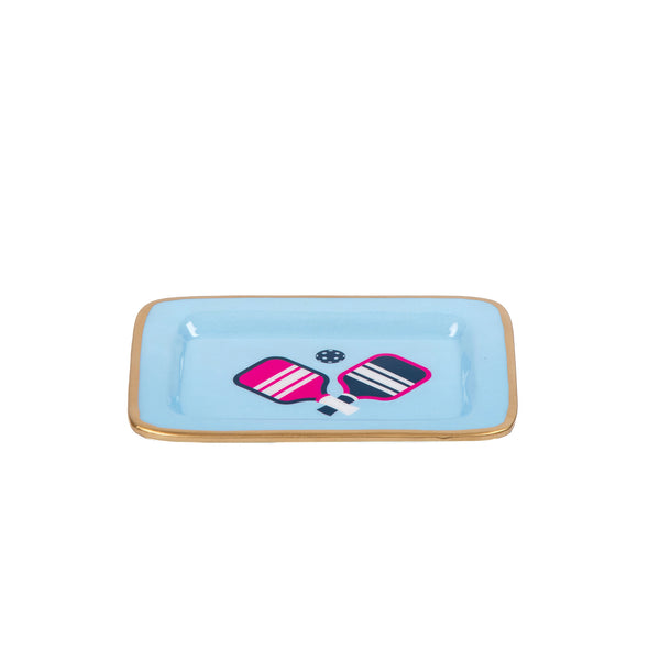 Pickleballs Enameled Laney Tray - Light Blue