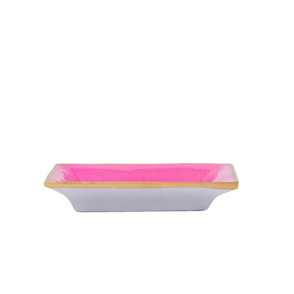 Pickleballs Enameled Landry Tray - Light Pink