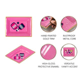 Pickleballs Enameled Landry Tray - Light Pink