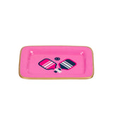 Pickleballs Enameled Laney Tray - Light Pink