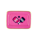 Pickleballs Enameled Laney Tray - Light Pink