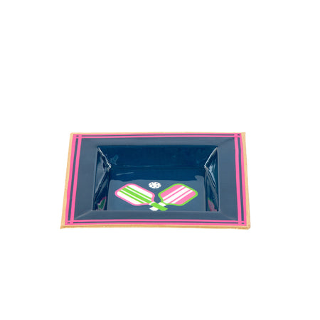 Clarabelle Enameled Rectangular Tray 10x15 - Green