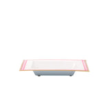 Pickleballs Enameled Tori Trinket Tray - White & Pink