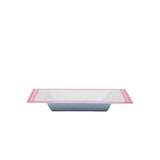 Pickleballs Enameled Tori Trinket Tray - White & Pink