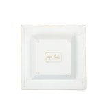 Pickleballs Enameled Tori Trinket Tray - White & Pink