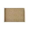 Woven Enameled Oliver Tray 8x12 - Beige