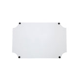 Gingham Enameled Jaye Tray - Mariner