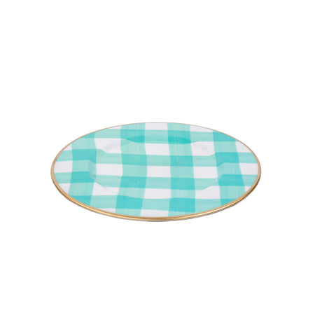 Pickleballs Enameled Tori Trinket Tray - White & Pink