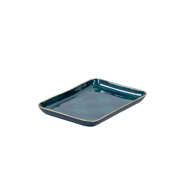Sussex Plaid Enameled Parlor Tray