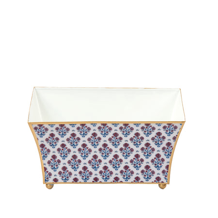 Mattie Quatrefoil Cachepot Planter Red