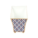 Lucinda Enameled Fluted Rectangle Cachepot