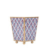 Lucinda Enameled Square Cachepot Planter