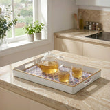 Lucinda Enameled Rectangular Tray 10x15 - Multi-Color