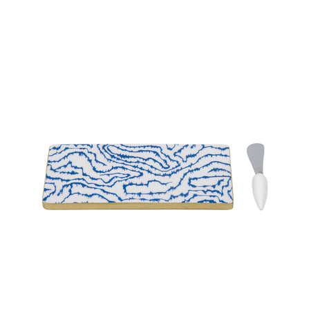 Lucinda Enameled Rectangular Tray 10x15 - Multi-Color