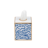 Heatwave Enameled Tissue Box Cover - Cobalt Blue