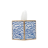 Heatwave Enameled Tissue Box Cover - Cobalt Blue