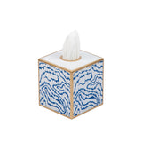 Heatwave Enameled Tissue Box Cover - Cobalt Blue