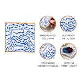 Heatwave Enameled Tori Trinket Tray - Cobalt Blue