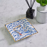 Heatwave Enameled Tori Trinket Tray - Cobalt Blue