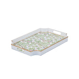 Elsie's Garden Enameled Jaye Tray - Blue & Pink