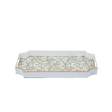 Elsie's Garden Enameled Jaye Tray - Blue & Pink