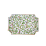 Elsie's Garden Enameled Jaye Tray - Blue & Pink