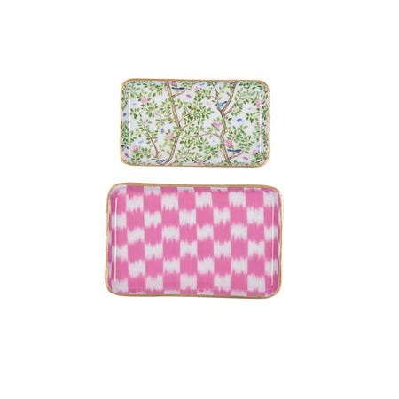 Lucinda Enameled Rectangular Tray 10x15 - Multi-Color