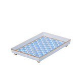 Lottie Enameled Oliver Tray 8x12 - Blue