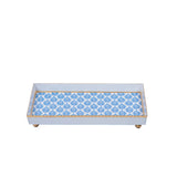 Lottie Enameled Oliver Tray 8x12 - Blue