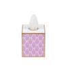 Lottie Enameled Tissue Box Cover - Pink