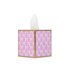 Lottie Enameled Tissue Box Cover - Pink