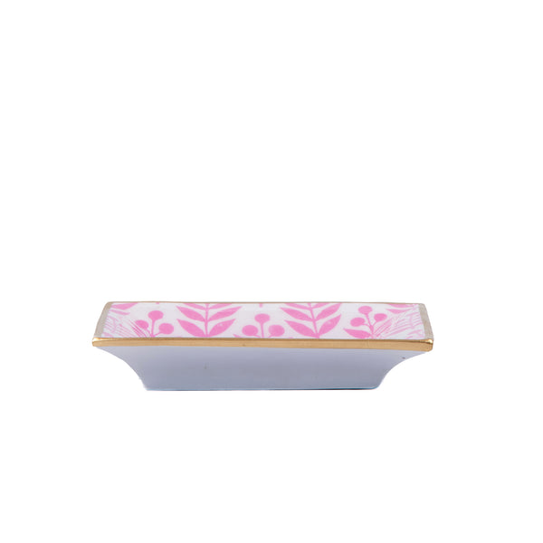 Lottie Enameled Landry Tray - Pink