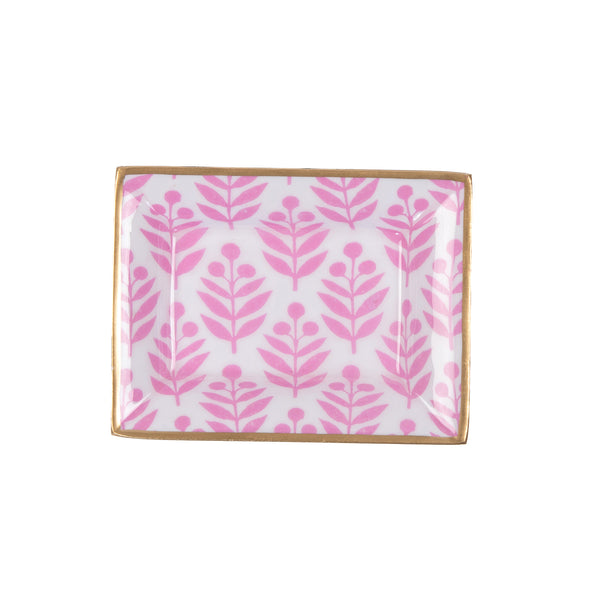 Lottie Enameled Landry Tray - Pink