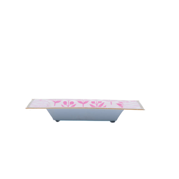 Lottie Enameled Tori Trinket Tray - Pink