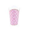 Lottie Enameled Tulip Wastebasket - Pink